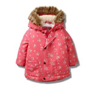 Mini Boden Baby Sweet 3-in-1 Padded Jacket, Pink